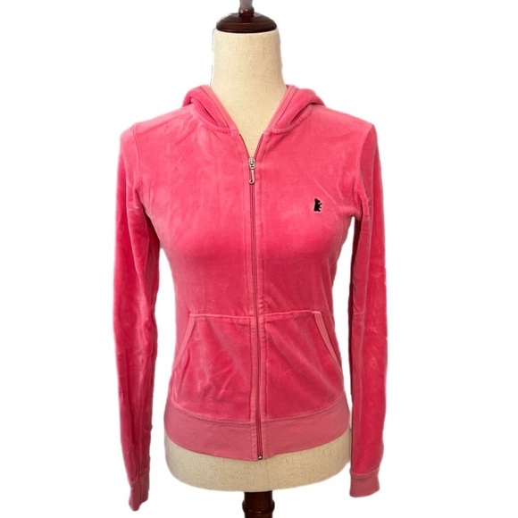 Juicy Couture Rare Pink Vintage Track Suit Hoodie - Size Medium - Picture 1 of 6